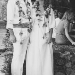 Marriage ceremony between Bud and Cynthia in Kailua-Kona, Hawaii