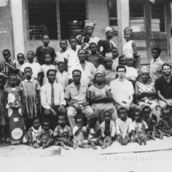 Ugbongway village, with Warren, my dugout canoe buddy in the white shirt, Nigeria